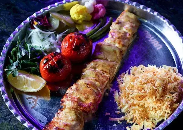 تصویر خوراک جوجه کباب سینه 200 گرمی